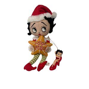 Betty Boop Ornament Red High Heel Christmas Sugar Loaf Betty Boop Santa Lot